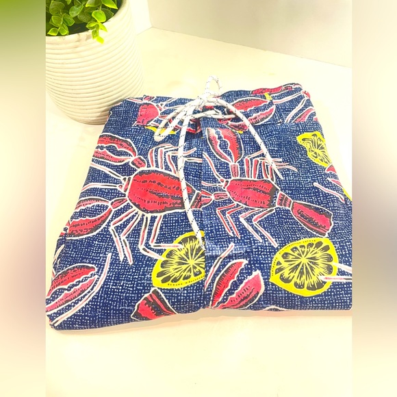 Lobster Men’s Swim Trunks Preppy Bathing Suit Blue Beach Swim Pool Size XXL - Picture 3 of 15